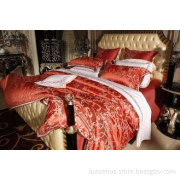 Silk Cotton Blended Luxury Bed Sets Comfortable Romantic Re